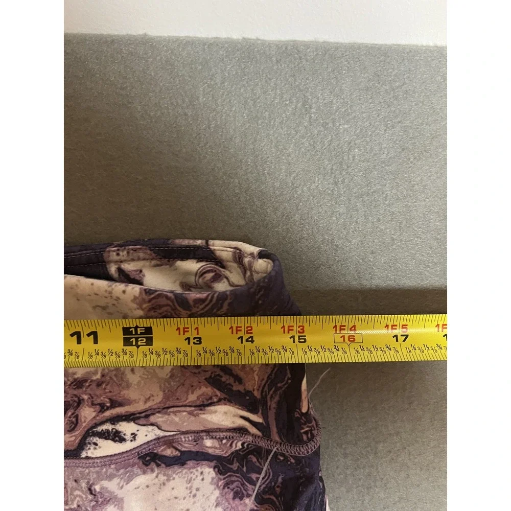 SO‎ Yoga High-Rise Leggings Women's XL Purple Marble Abstract Perfectly Soft